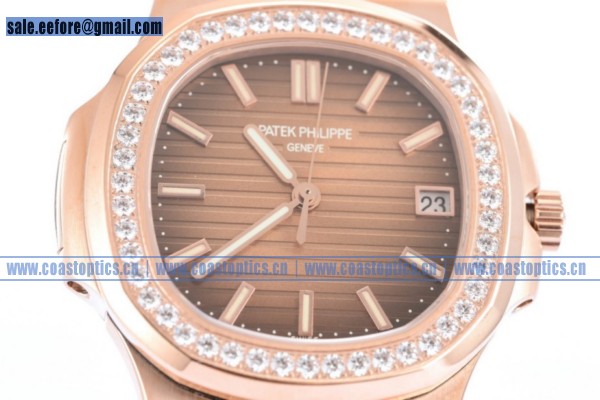 Clone Patek Philippe Nautilus Watch Rose Gold 5711-1R-001D - Click Image to Close